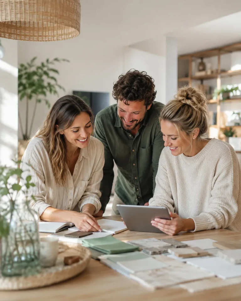 Team van Wonen4u bespreekt wooninspiratie, interieurideeën en duurzame keuzes voor in huis